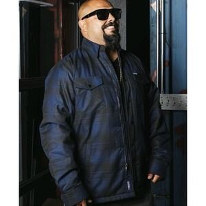 NEW In Bag! DIXXON Flannel Obscura Quilted Flannel Jacket Dark Blue Mens XL